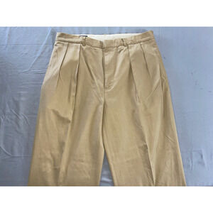 Ralph Lauren Polo Vintage Silk Blend Pleated/Cuffed Chino Dress Pants. 36X31 EUC